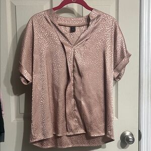 SHEIN Blush Pink Textured Blouse